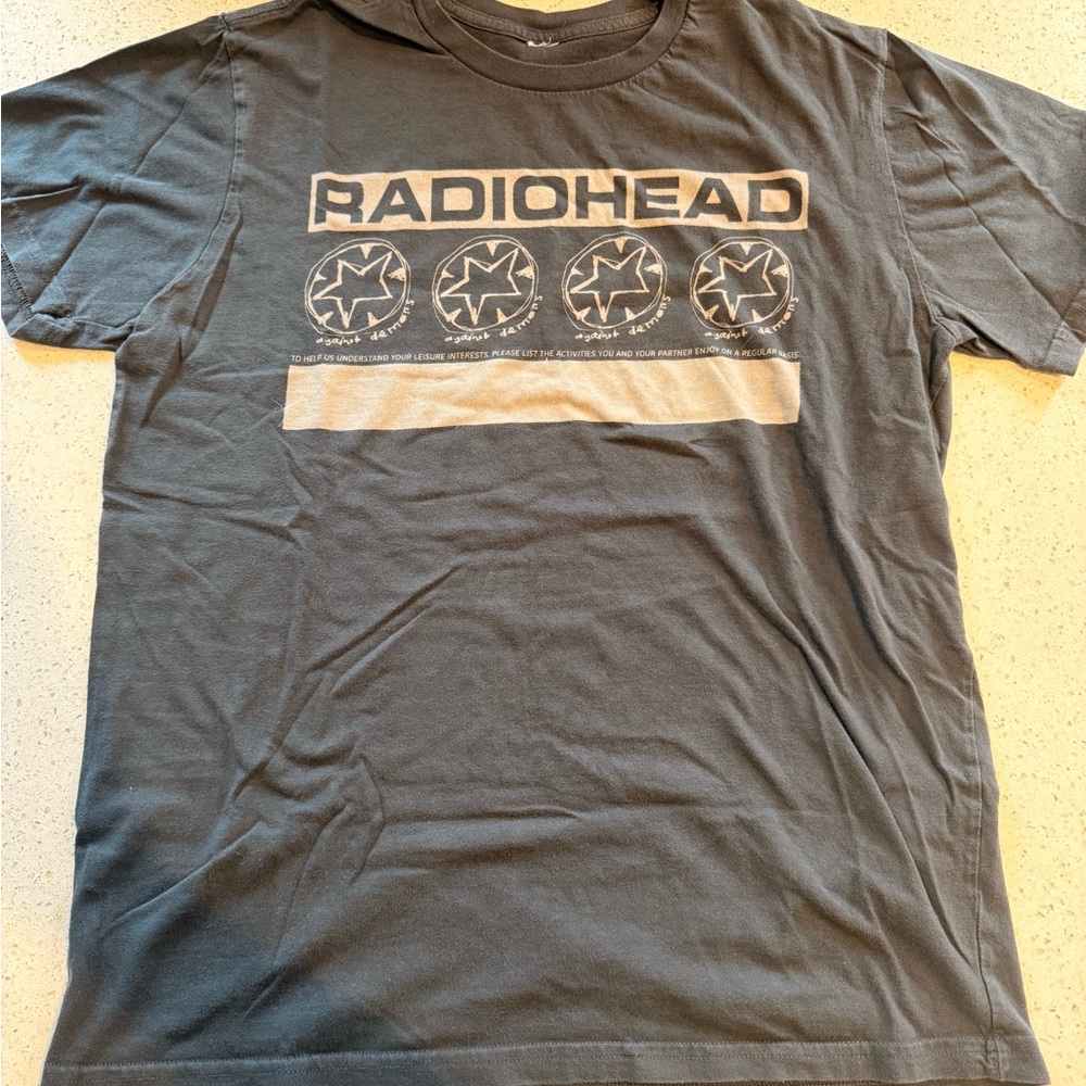 Radiohead 'Waste Clothing' T-Shirt Size Medium